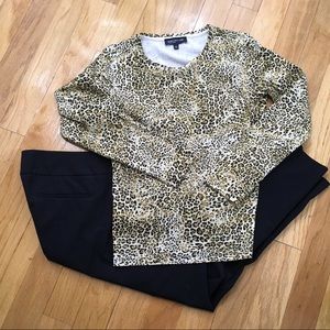 Jone New York Signature Animal print top sizeM